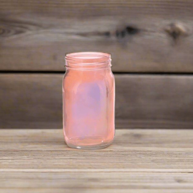 Pearlized Quart Mason Jars - Decorative Flower Vase, Rustic Home Decor, Centerpieces for Weddings, Parties & More Pink