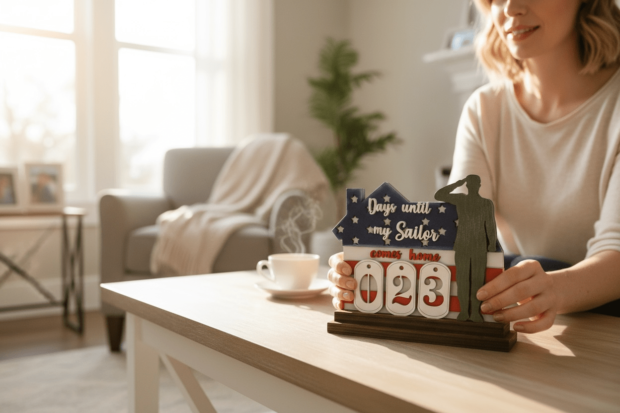 Personalized Military Homecoming Countdown Sign — Male & Female Versions Calendar