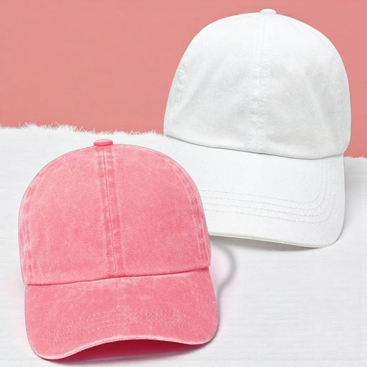 Personalized Stone Washed Twill 6 Panel Baseball Cap