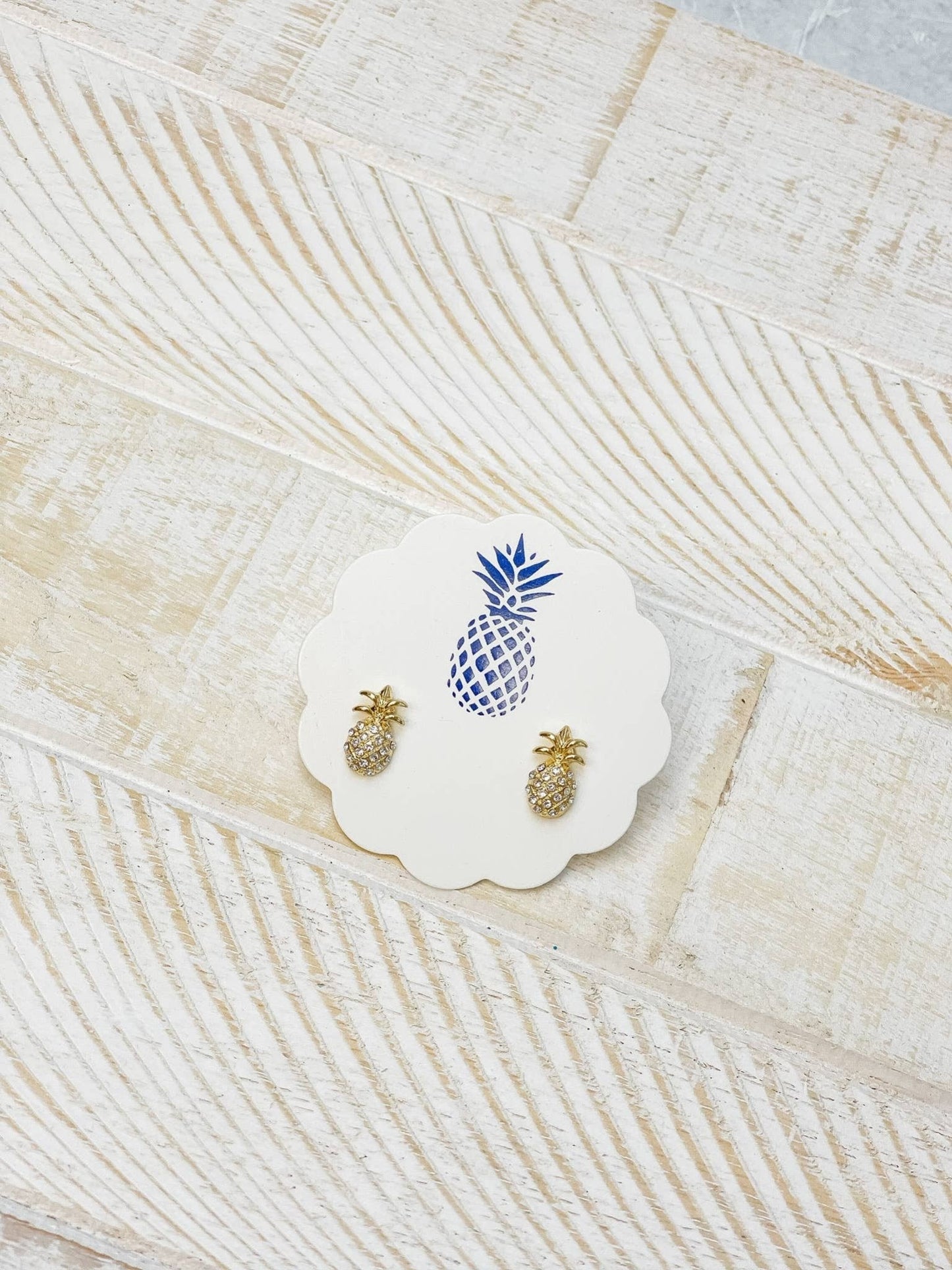 Pineapple Stud Earrings, mini tropical charm enamel jewelry, brighten up your style, unique gift for pineapple lovers - Nifty Decor & More