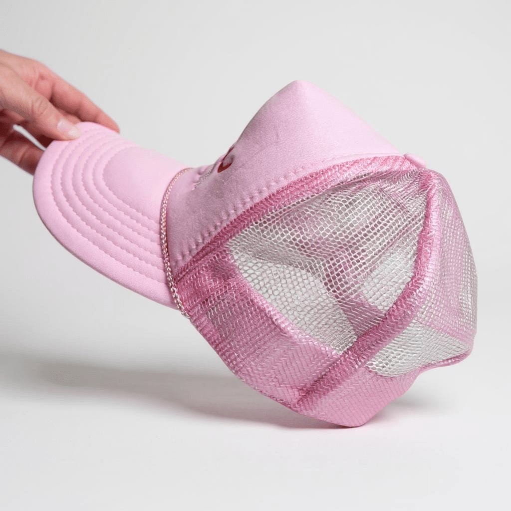 Pink America Est 1776 Embroidered Trucker Hat, Cute & Comfy Sun Protection Cap, Ideal Fourth of July Gift Trucker Hats