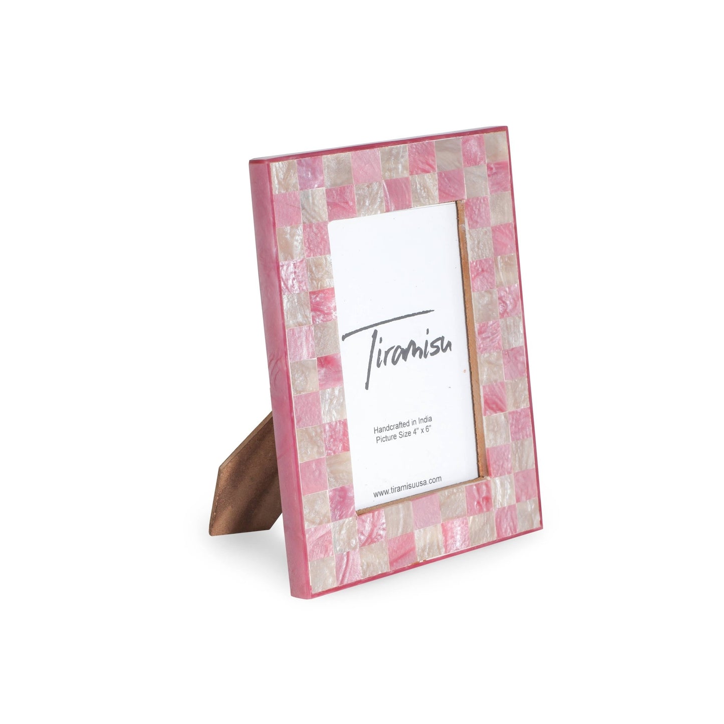 Pink & Ivory Resin Picture Frame