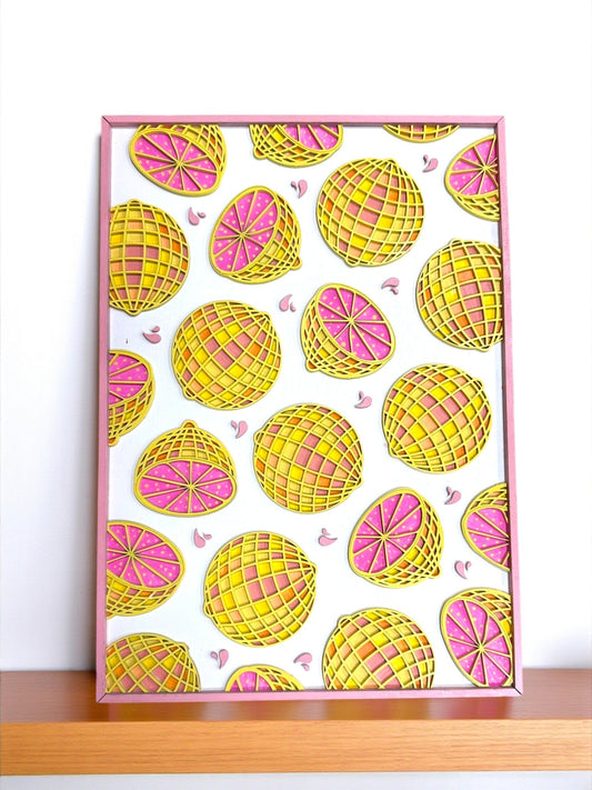 Pink Lemonade Disco Wall Sign, Colorful Retro Vibes Home Decor, Perfect Party & Gift Idea Wall Art