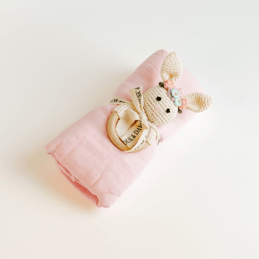 Pink Newborn Baby Bundle - 2 Piece Baby Shower Gift Set