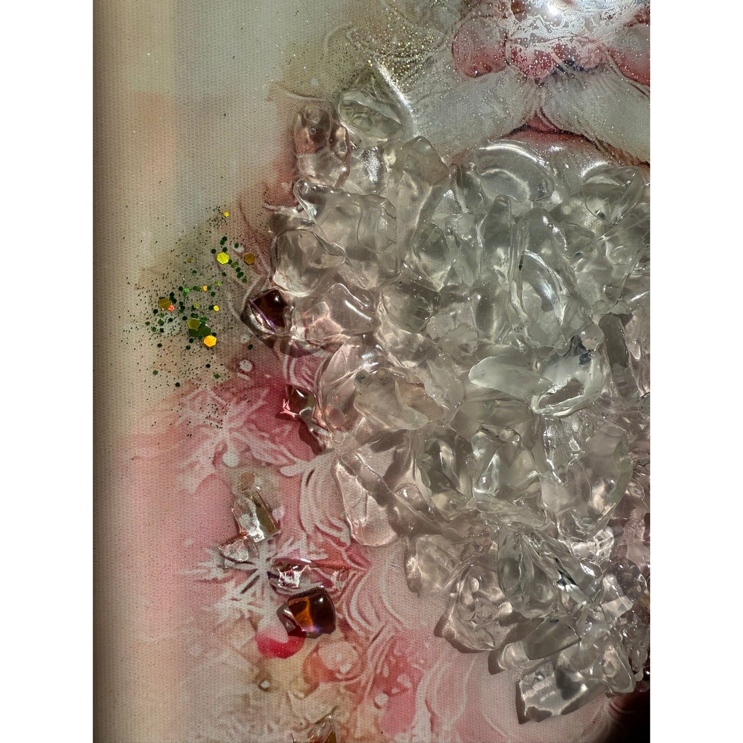 Pink Santa Resin Frame - Nifty Decor & More