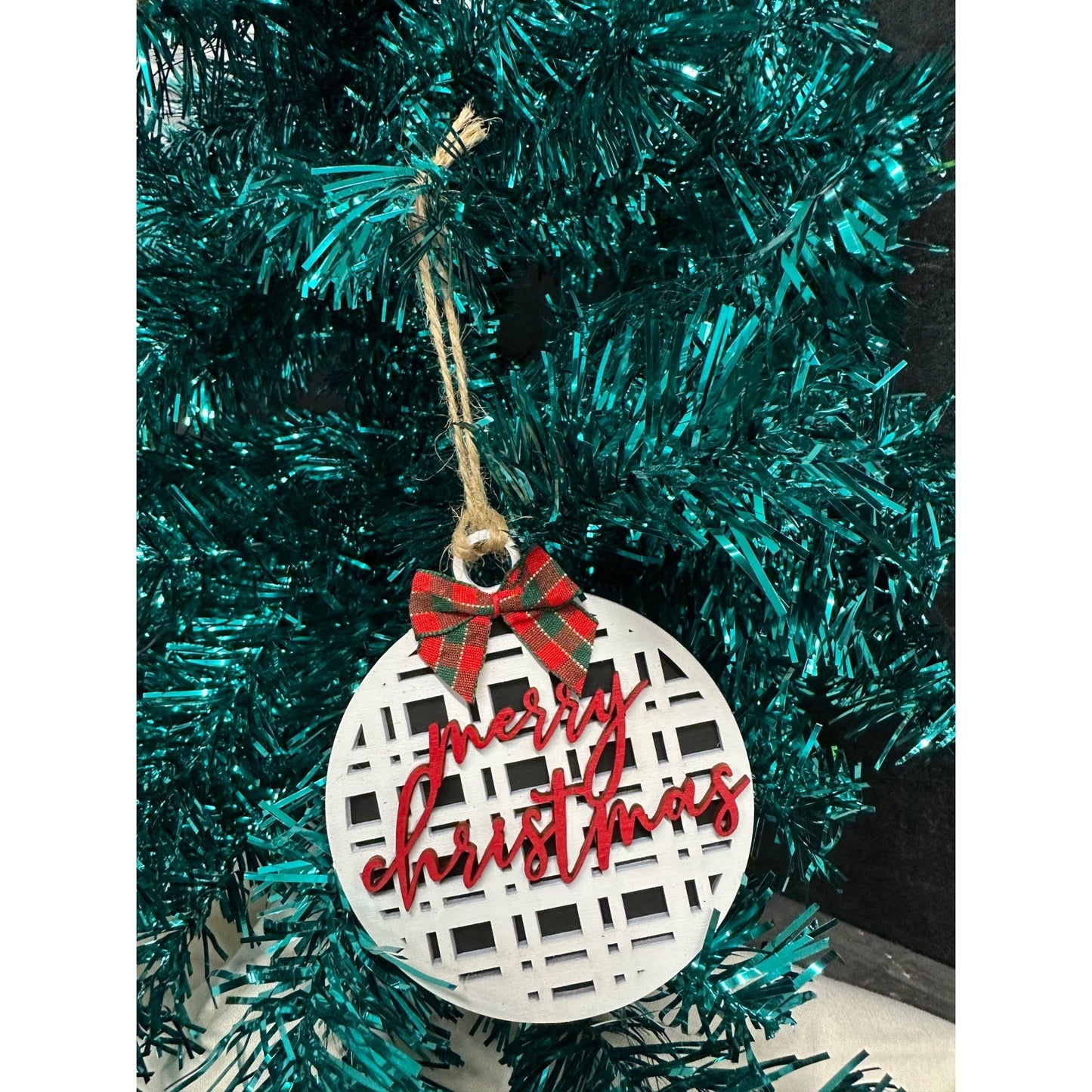 Plaid Ornaments - Nifty Decor & More