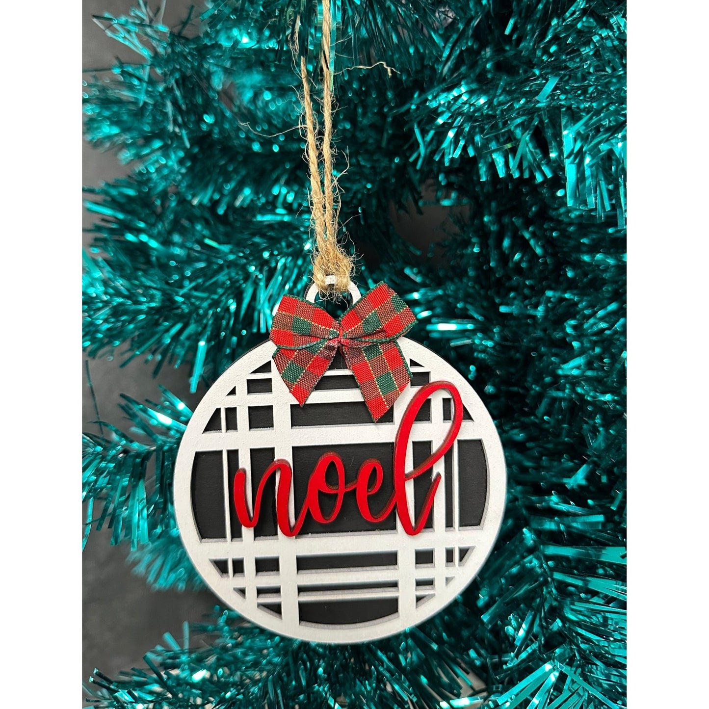 Plaid Ornaments - Nifty Decor & More