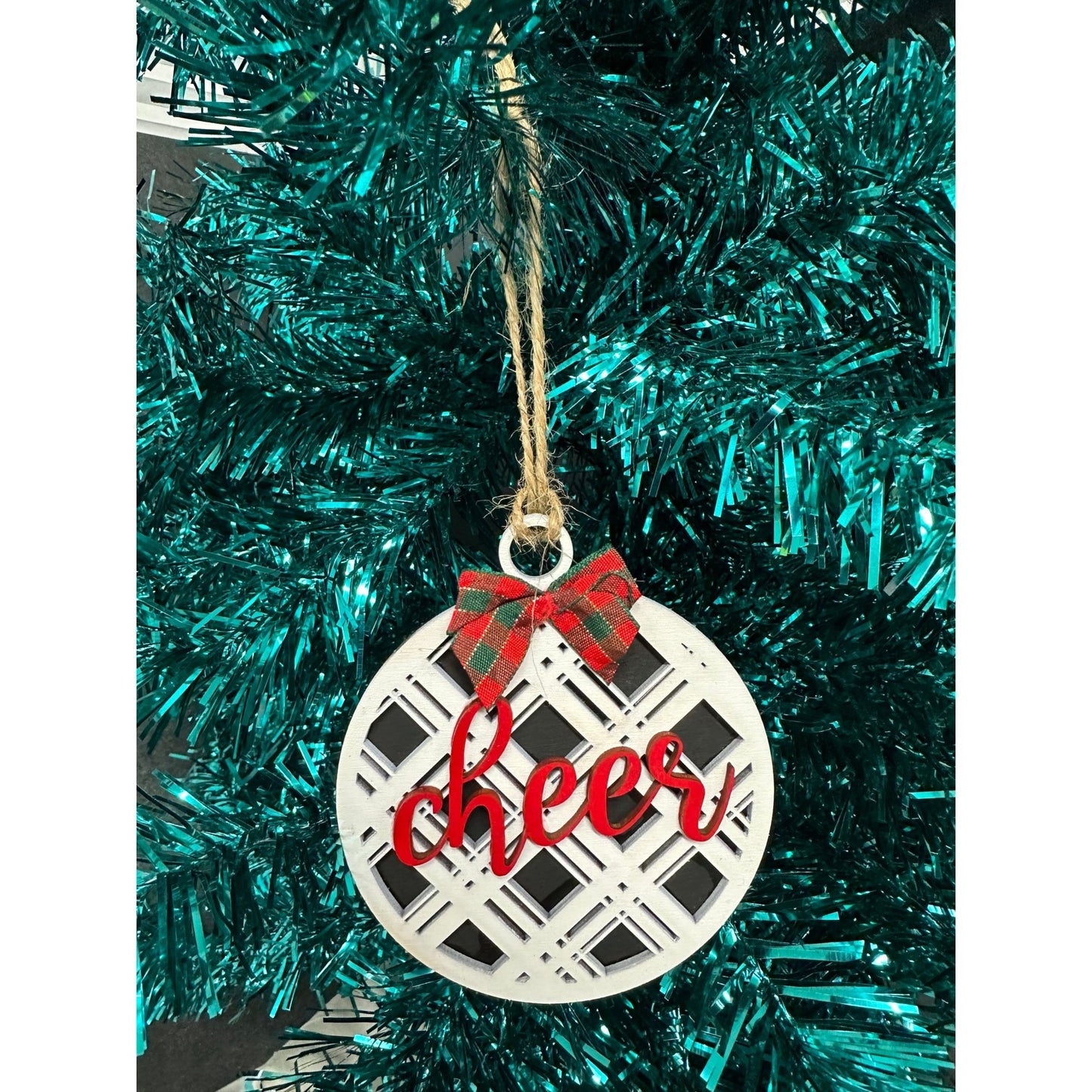 Plaid Ornaments - Nifty Decor & More