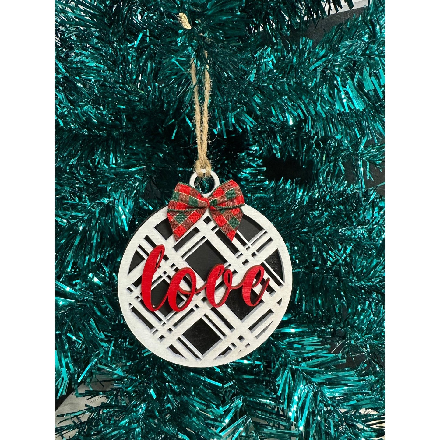 Plaid Ornaments - Nifty Decor & More