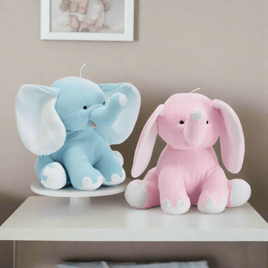 Plush Elephant Stuffed Animals - Adorable Nursery Decor & Baby Shower Gifts, Soft Cuddly Toy for Kids