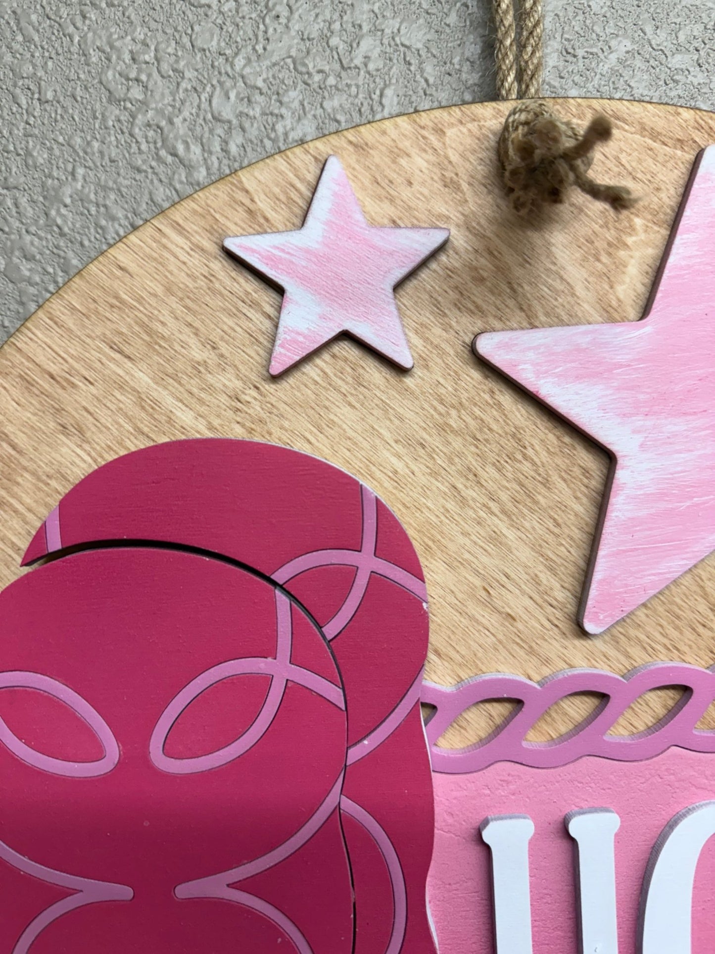 Preppy Pink Howdy Boots Wall Decor | Cute Western Art, Rustic Home Decor, Texas Style, Farmhouse Wall Art, Gift Idea - Nifty Decor & More
