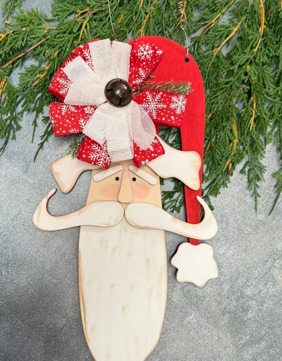 Primitive Santa Door Hanger - Nifty Decor & More