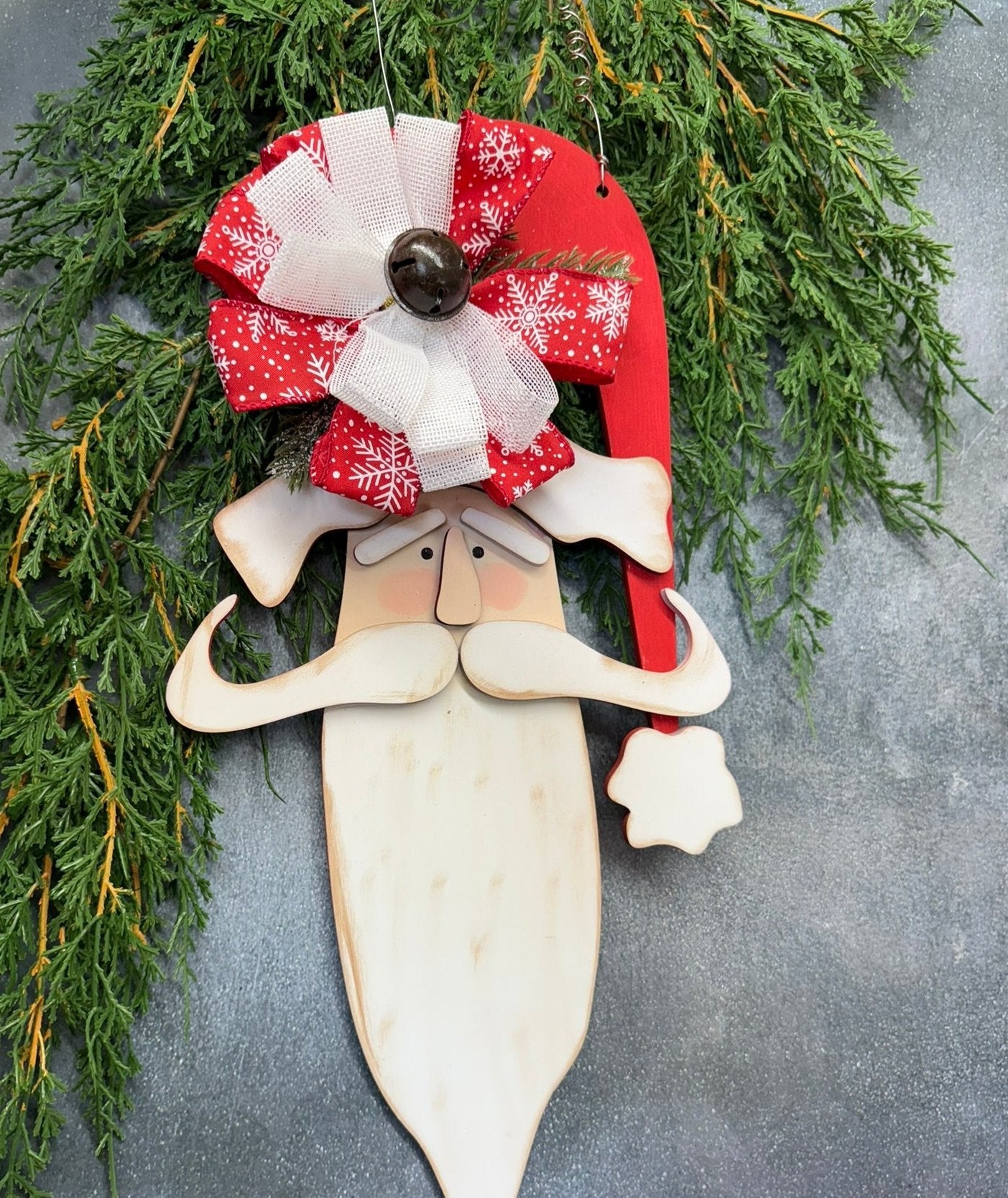 Primitive Santa Door Hanger - Nifty Decor & More