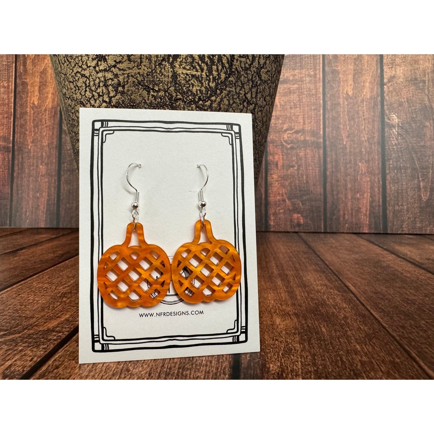 Pumpkin Dangle Earrings - Nifty Decor & More