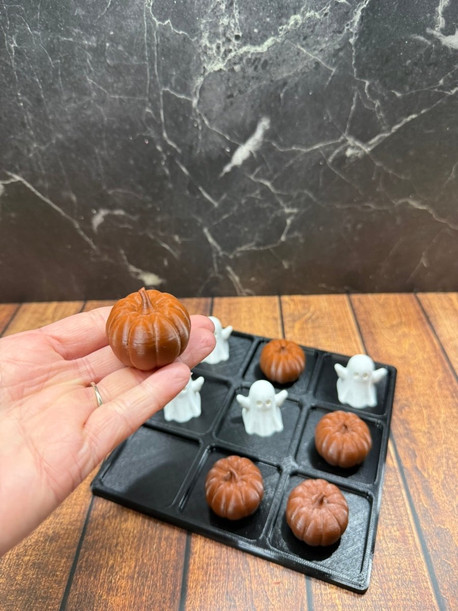 Pumpkin & Ghost Tik-Tac-Toe 3D Printed - Nifty Decor & More