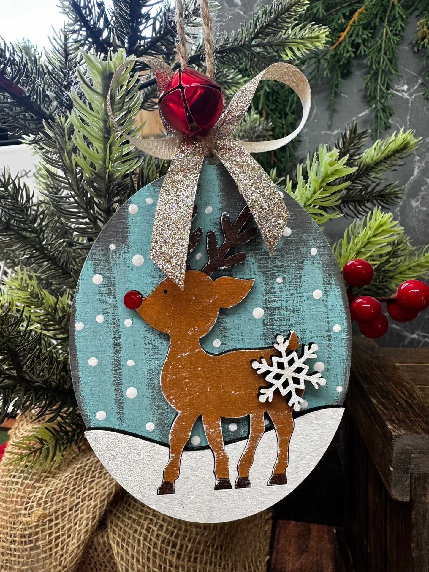 Reindeer Ornaments - Nifty Decor & More