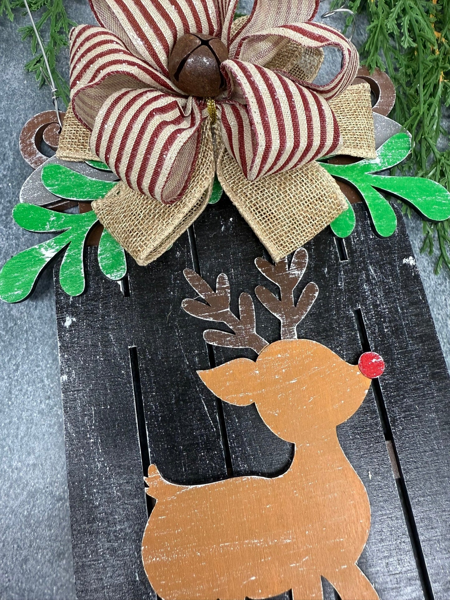 Reindeer Sled Hanger - Nifty Decor & More