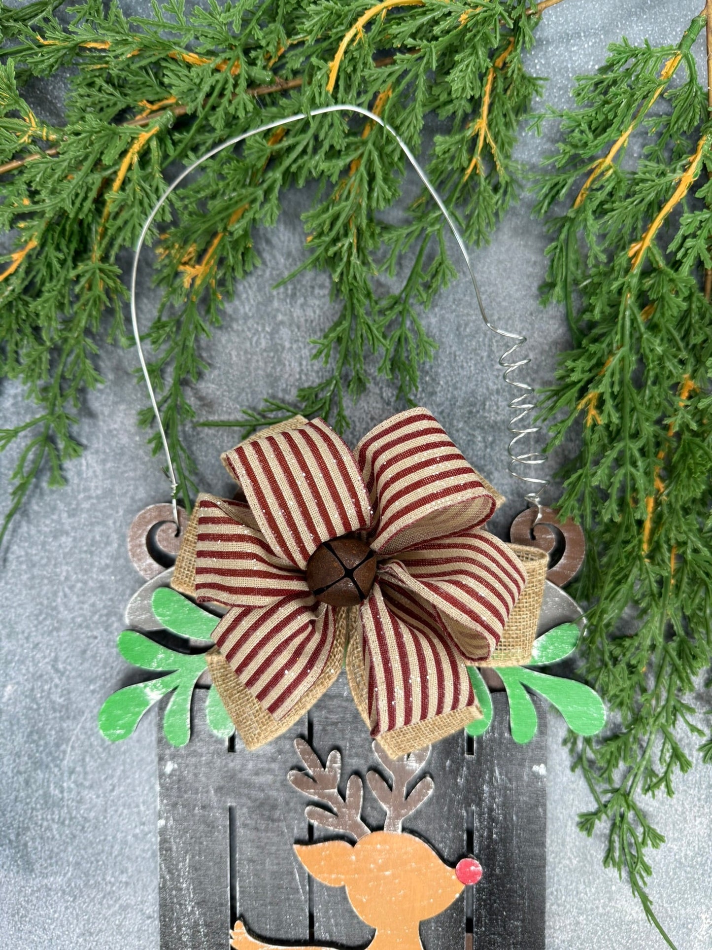 Reindeer Sled Hanger - Nifty Decor & More
