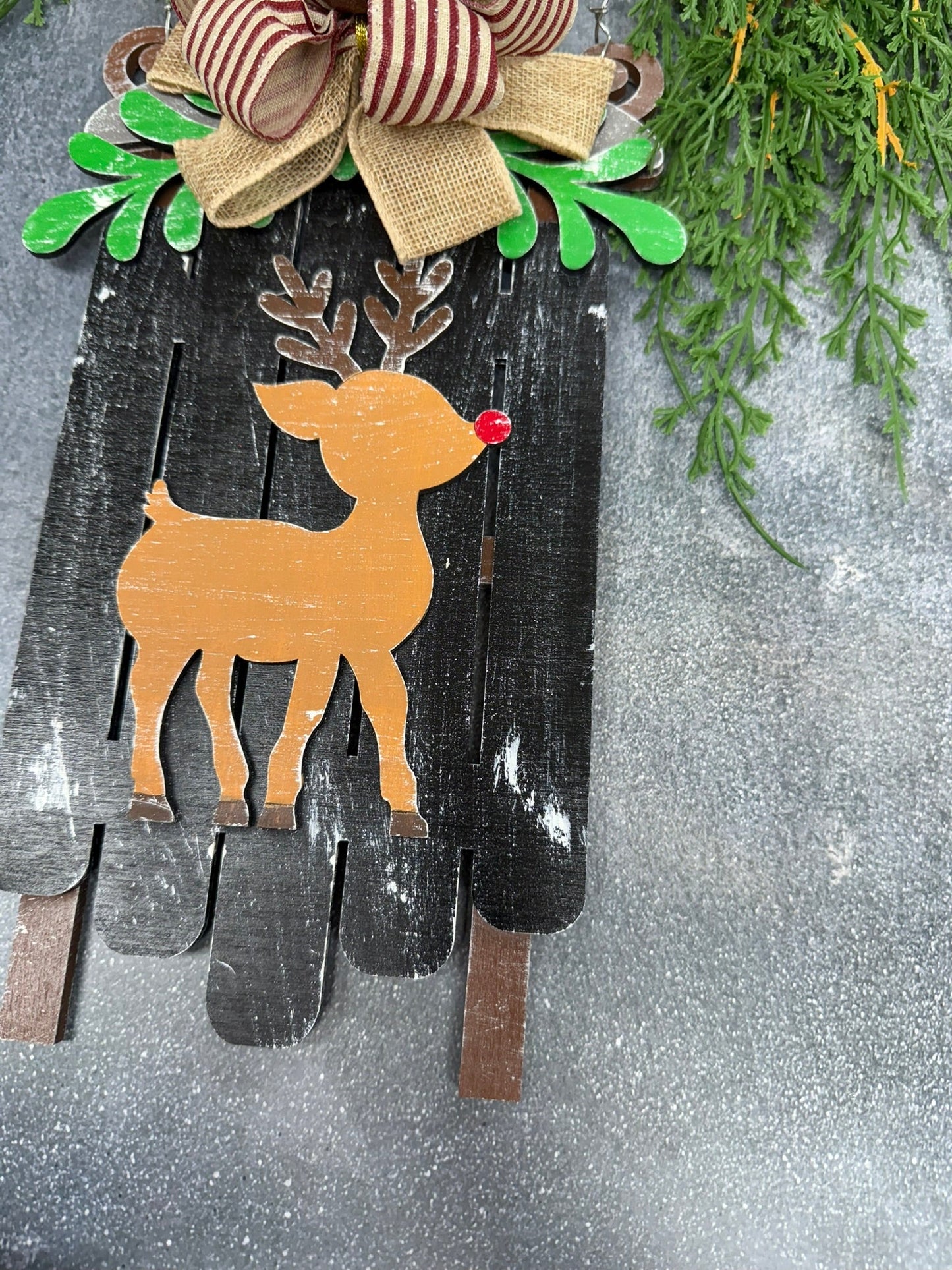 Reindeer Sled Hanger - Nifty Decor & More