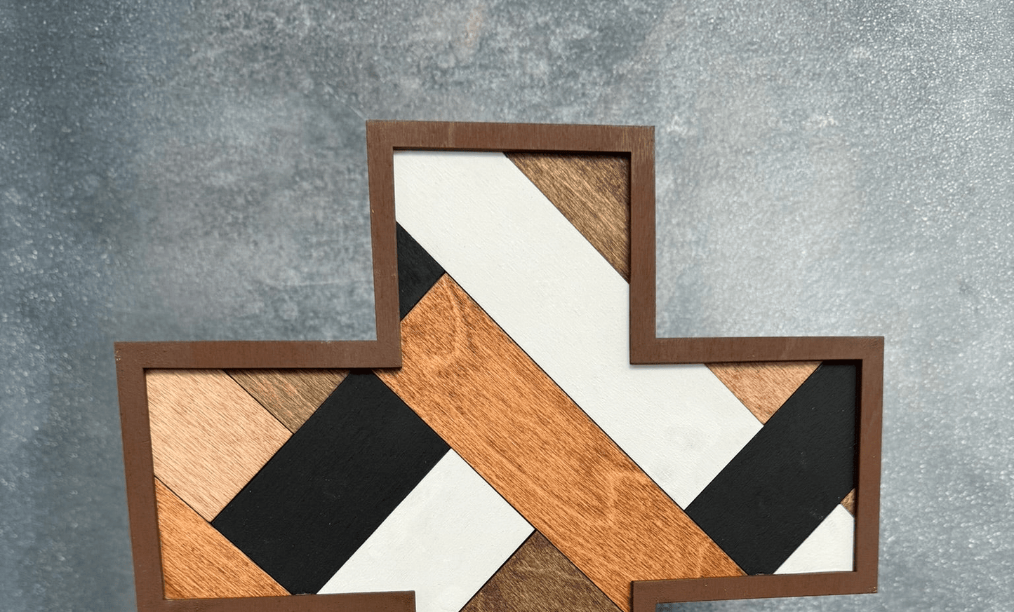 Rustic Pallet Wood Cross - Handcrafted Religious Wall Decor & Faith-Based Shelf Sitter Religious Decor