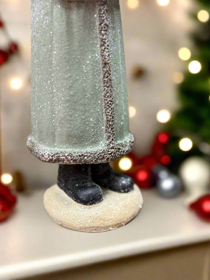 Sage Green Hooded Saint Nick - Nifty Decor & More