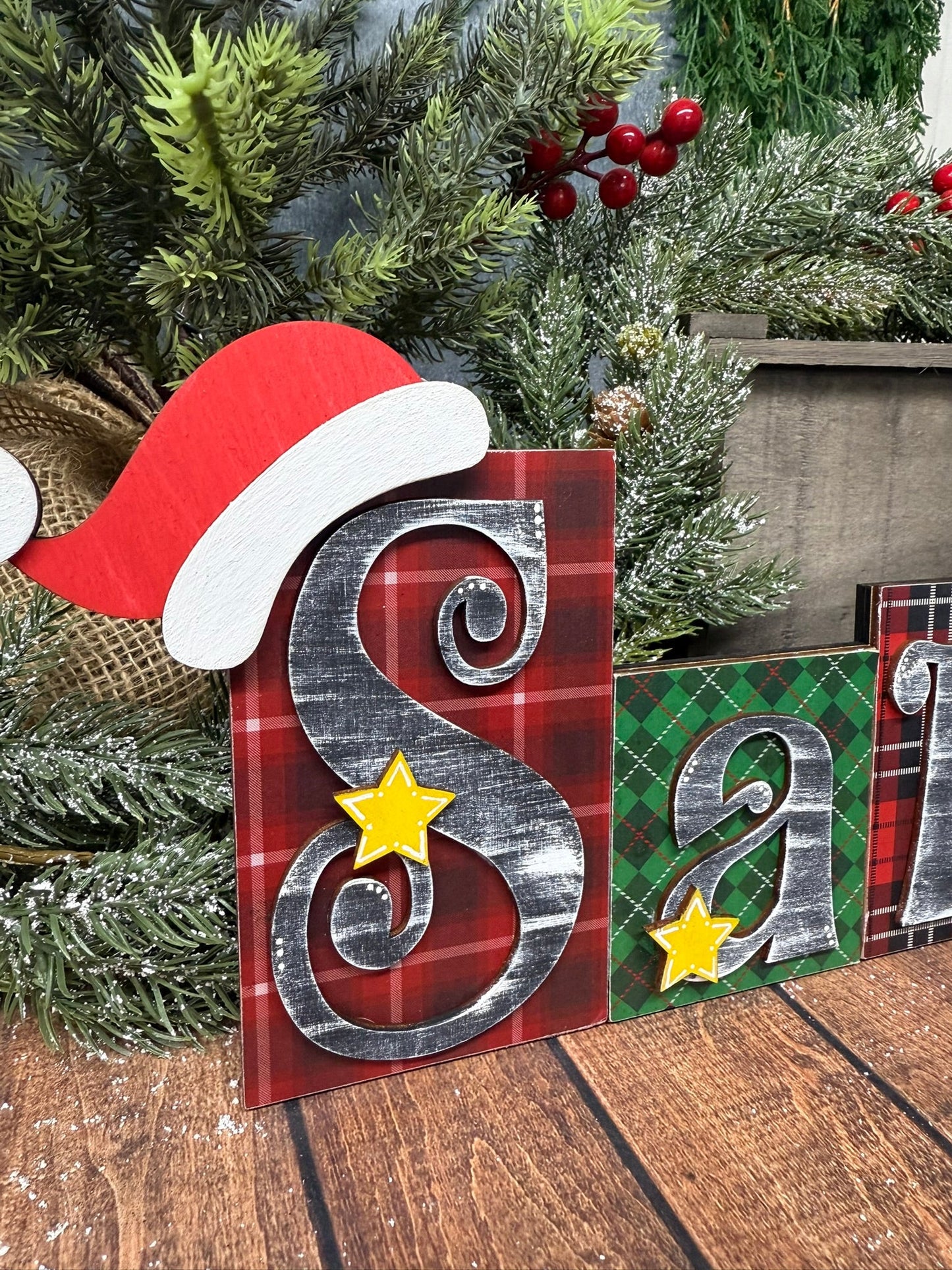 SANTA Blocks - Nifty Decor & More