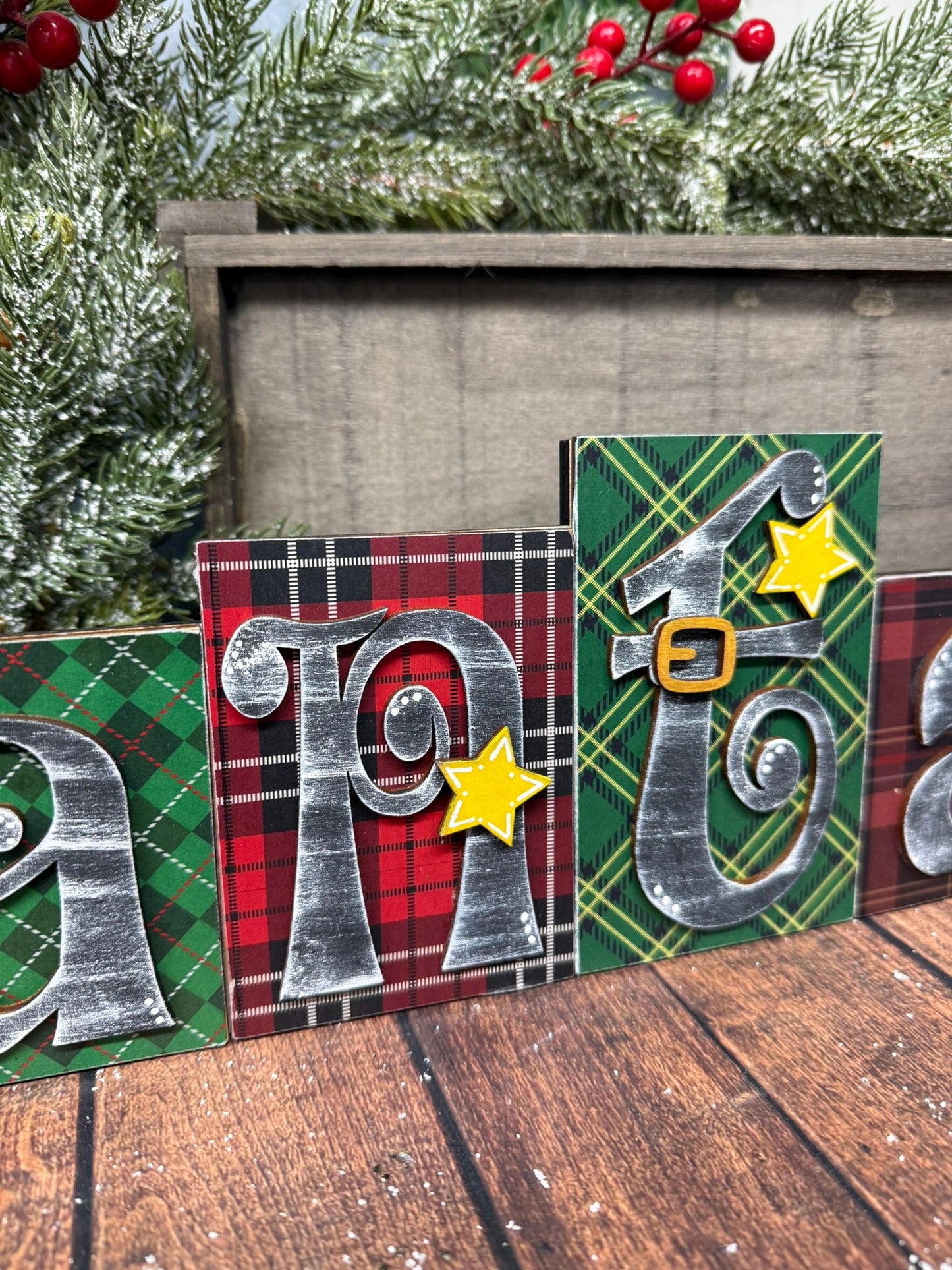 SANTA Blocks - Nifty Decor & More
