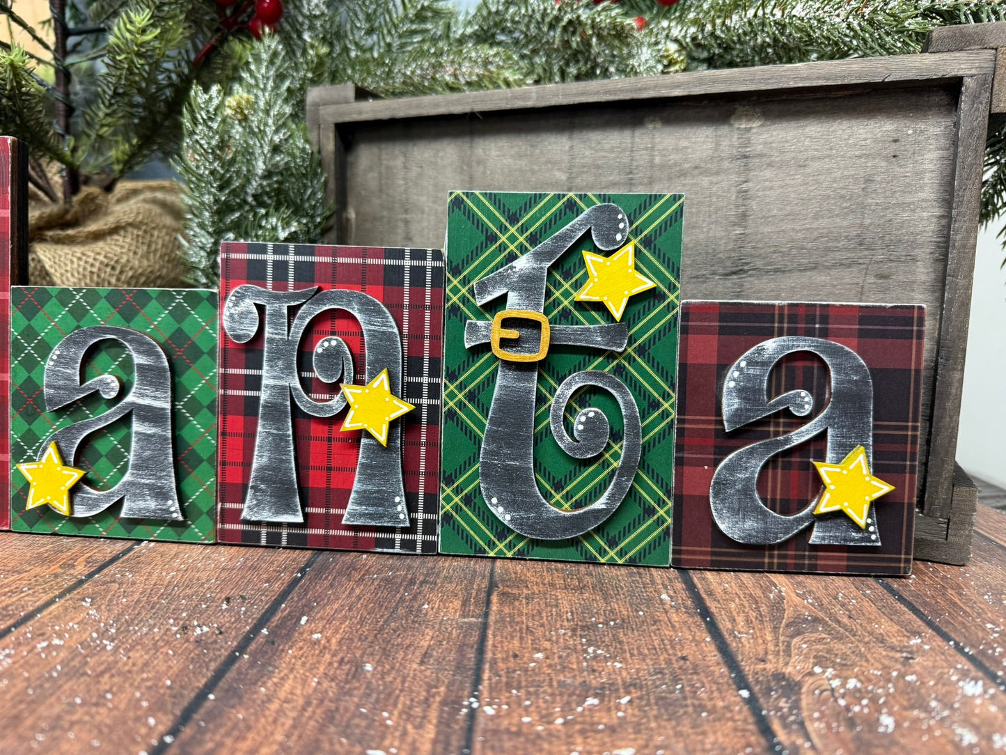 SANTA Blocks - Nifty Decor & More