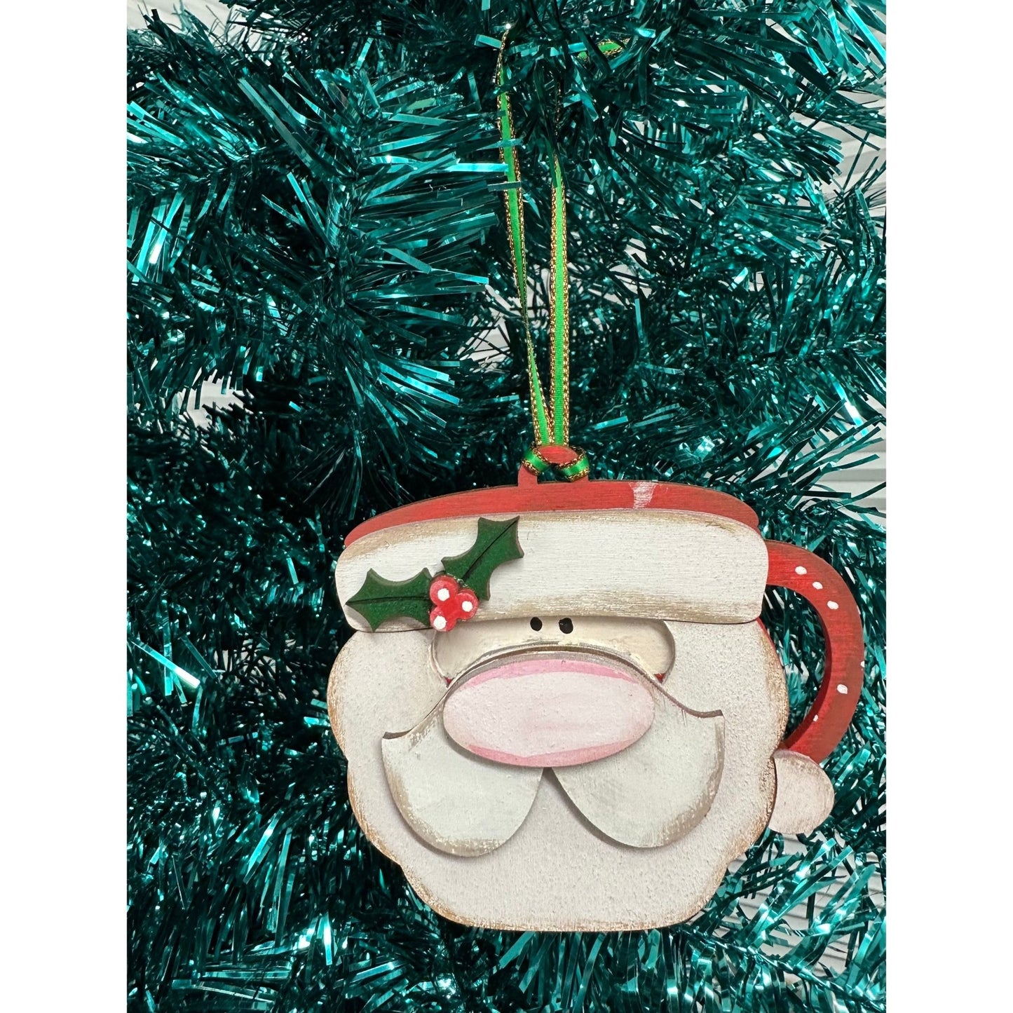Santa Mug Ornament - Nifty Decor & More