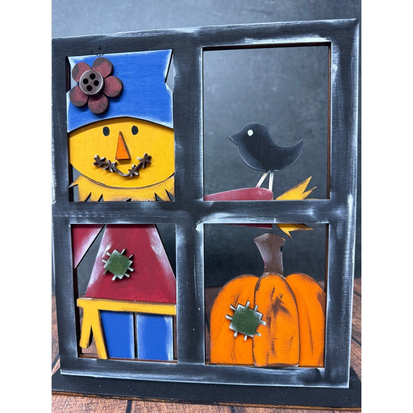 Scarecrow Window Scene