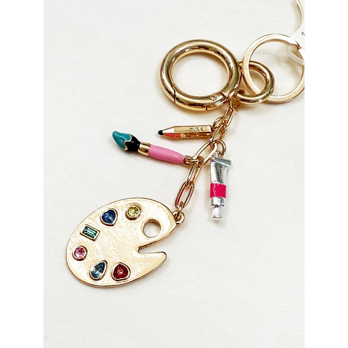 School and Teacher Theme Bag Charm Keychain, Unique Decorative Keychain for Bags, Great Teacher Appreciation Gift - Nifty Decor & More