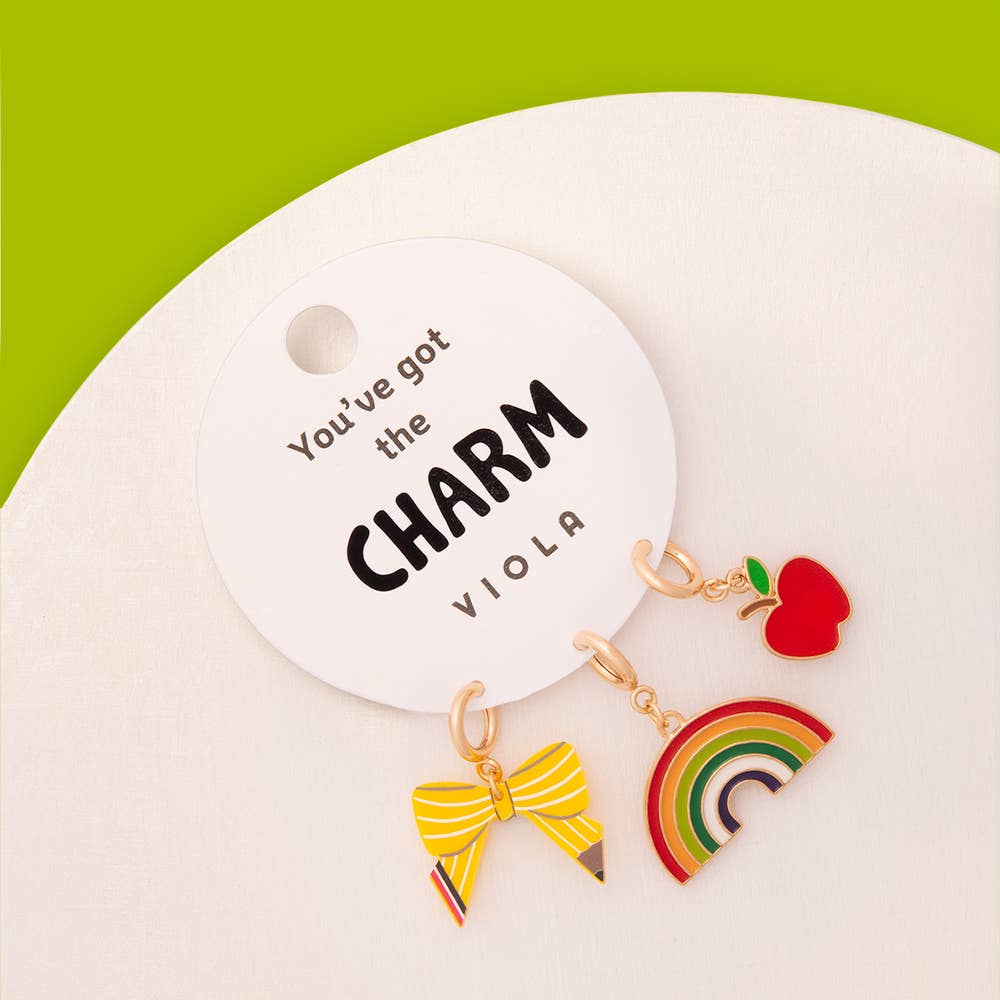 School Charm Set Bag charm