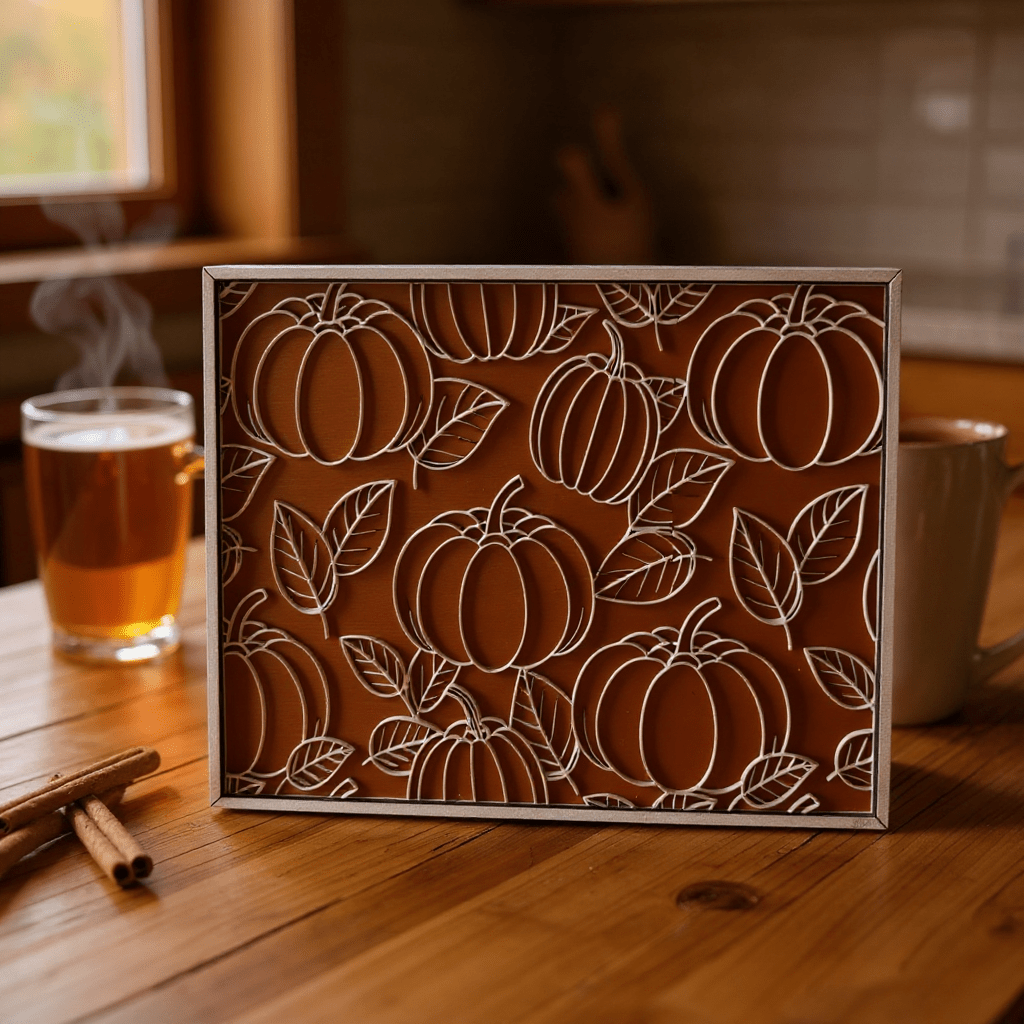 Seamless Fall Pumpkin Seasonal Decor