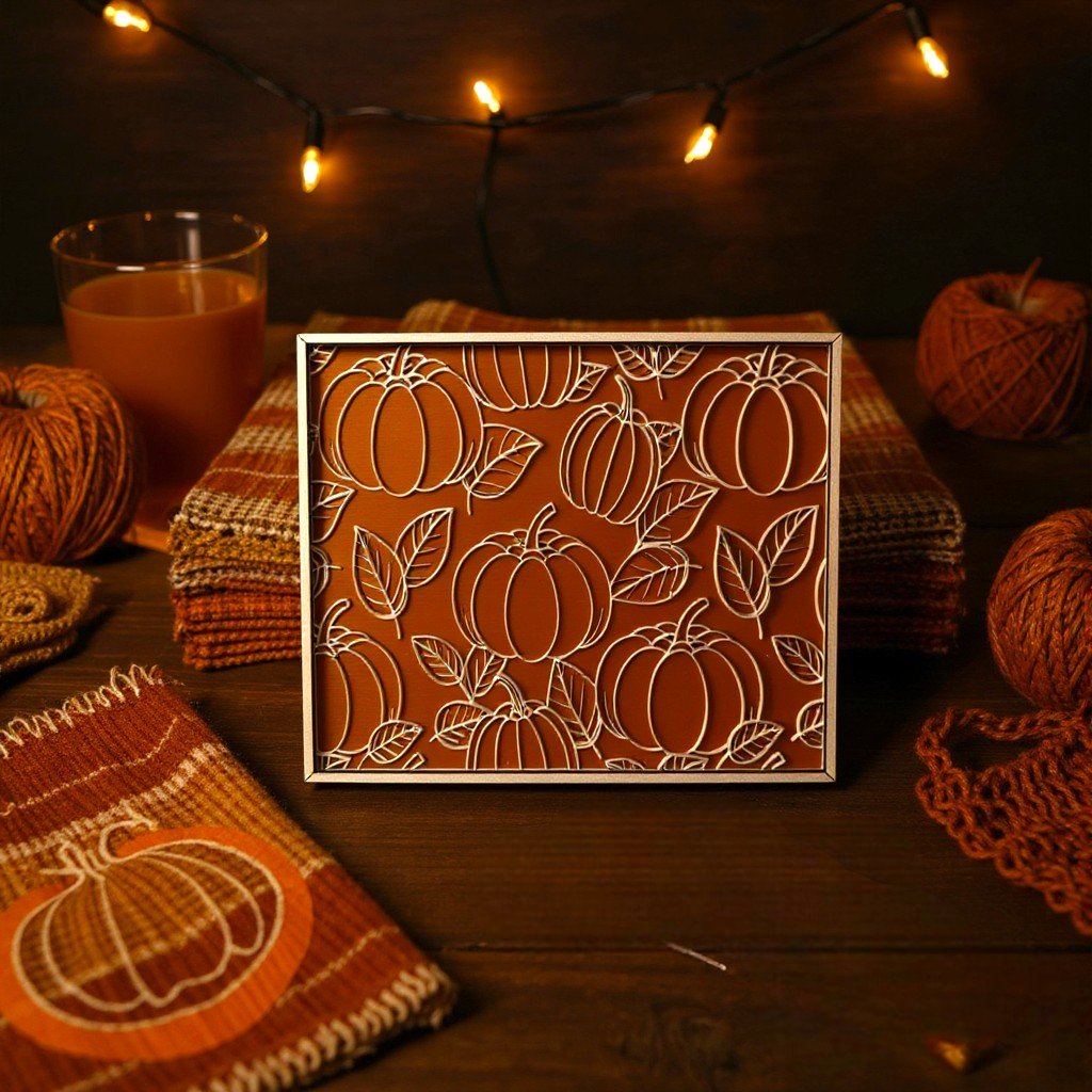 Seamless Fall Pumpkin Seasonal Decor