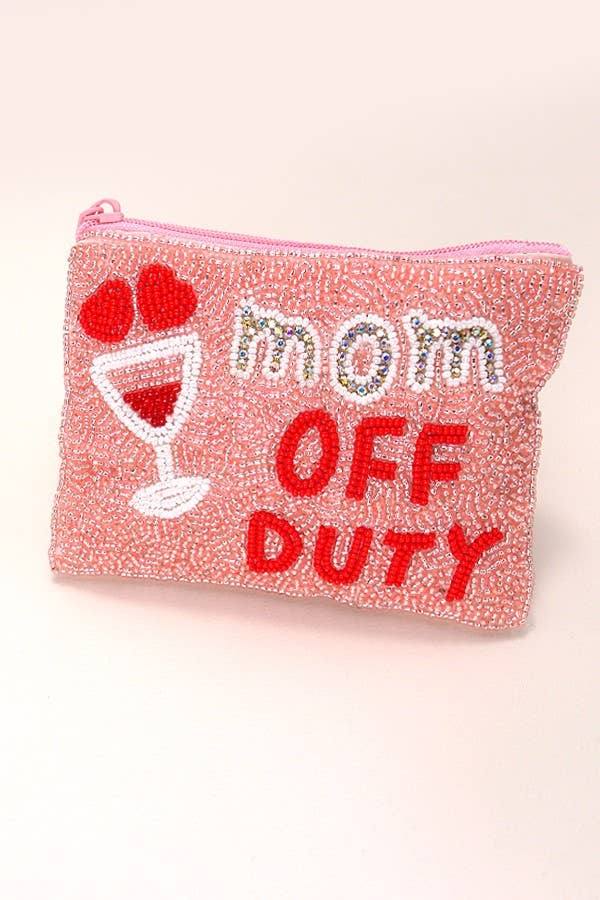 Seed Bead Coin Purses, Bow, Checker & Western Print, Perfect Small Wallet for Her, Preppy and Trendy - Nifty Decor & More