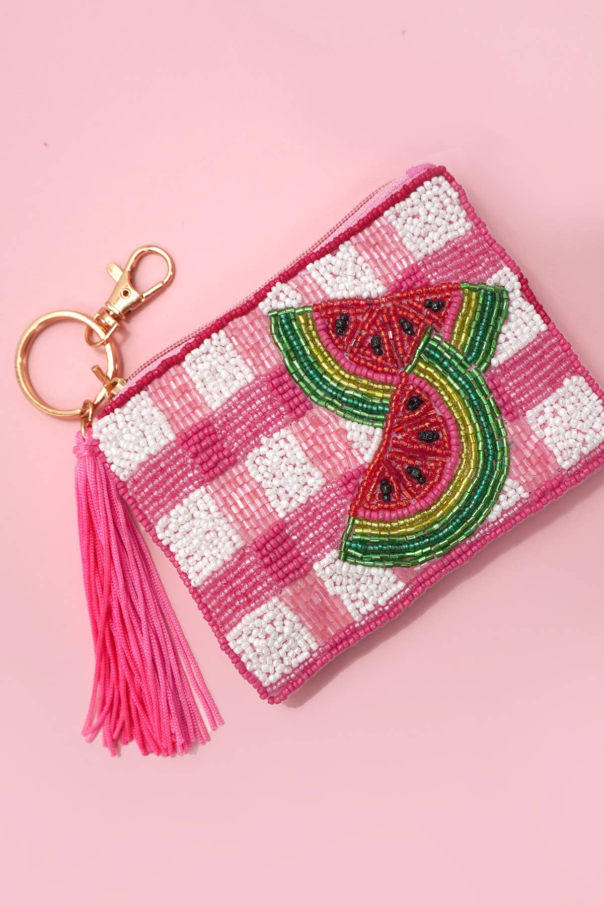 Seed Bead Coin Purses, Bow, Checker & Western Print, Perfect Small Wallet for Her, Preppy and Trendy - Nifty Decor & More