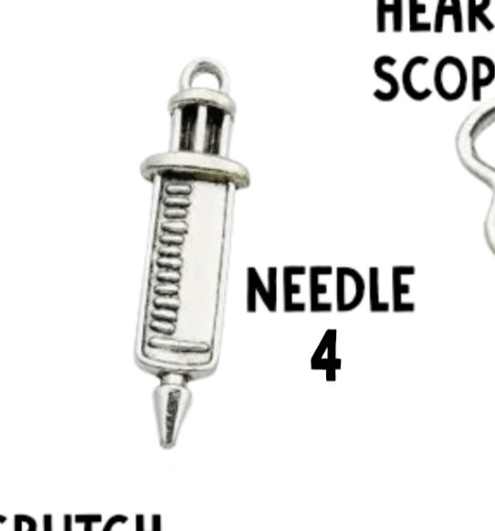 Silver Nurse Pendant Charms, Shiny Healing Symbol Necklace, Thoughtful Gift for Nurses & Caregivers - Nifty Decor & More