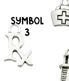 Silver Nurse Pendant Charms, Shiny Healing Symbol Necklace, Thoughtful Gift for Nurses & Caregivers - Nifty Decor & More
