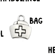 Silver Nurse Pendant Charms, Shiny Healing Symbol Necklace, Thoughtful Gift for Nurses & Caregivers - Nifty Decor & More