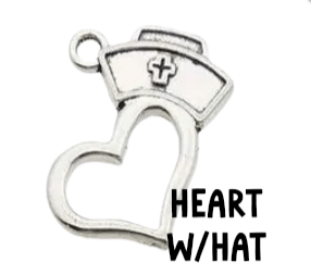 Silver Nurse Pendant Charms, Shiny Healing Symbol Necklace, Thoughtful Gift for Nurses & Caregivers - Nifty Decor & More
