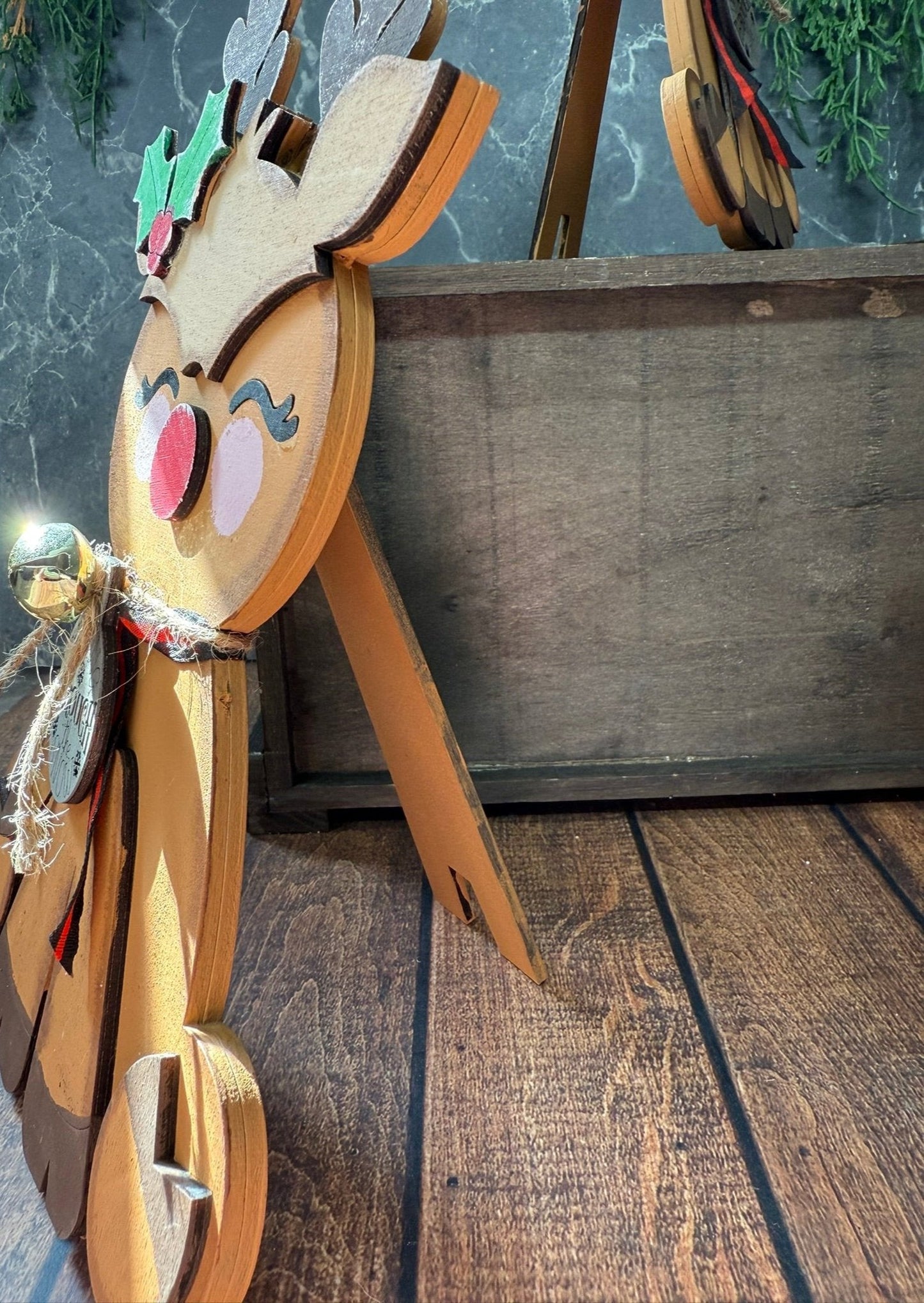 Sitting Reindeer Shelf Sitter - Nifty Decor & More