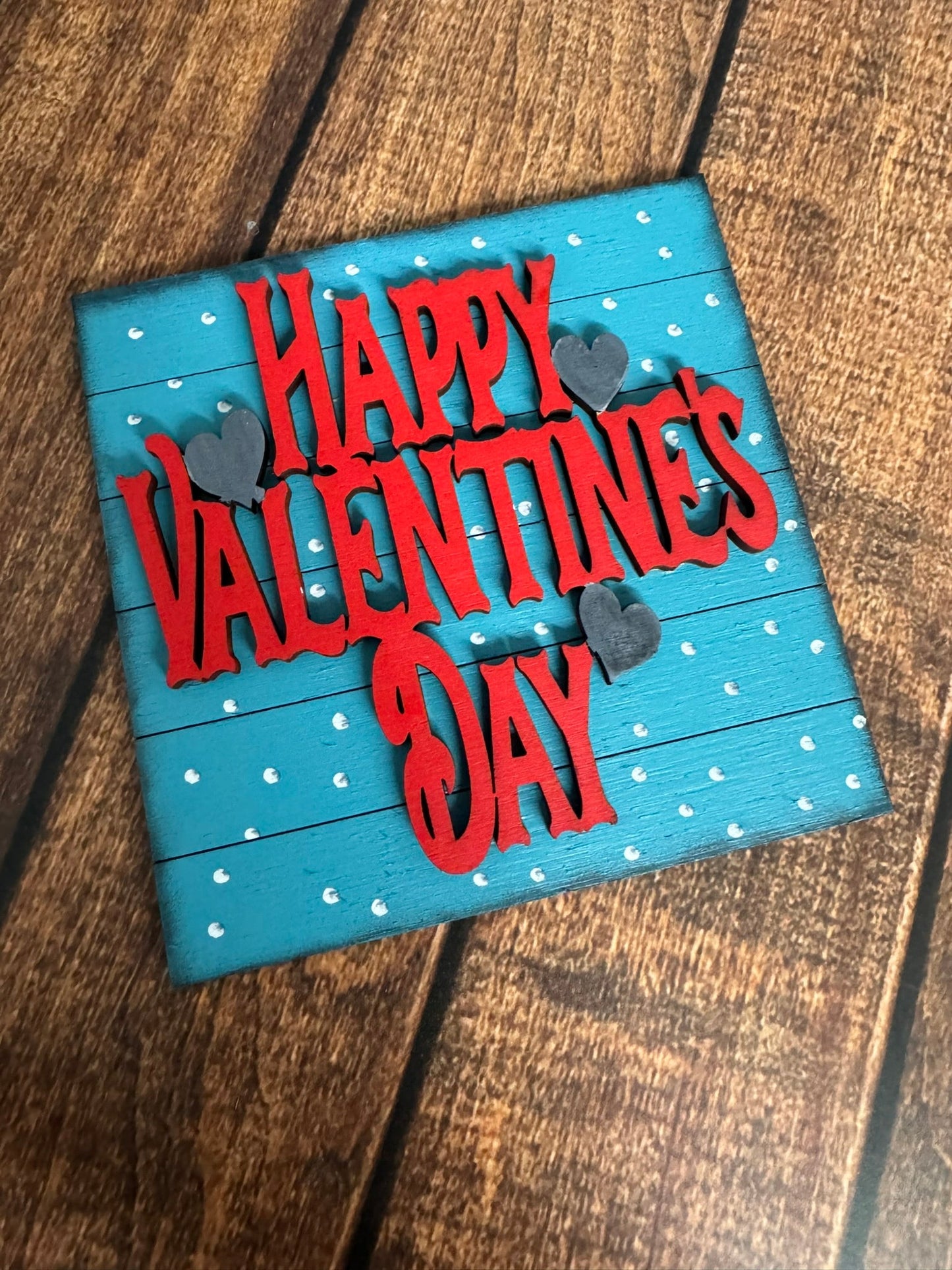 Smooch Valentine Leaning Sandwich Board Tiles - Set 4 PC Interchangeable Add On