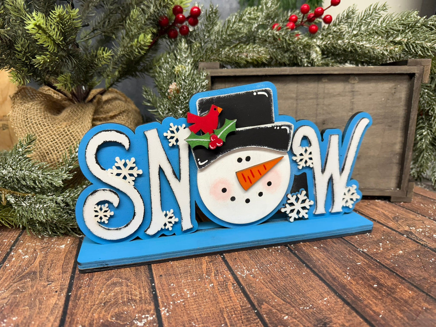 SNOW Word Blocks - Nifty Decor & More