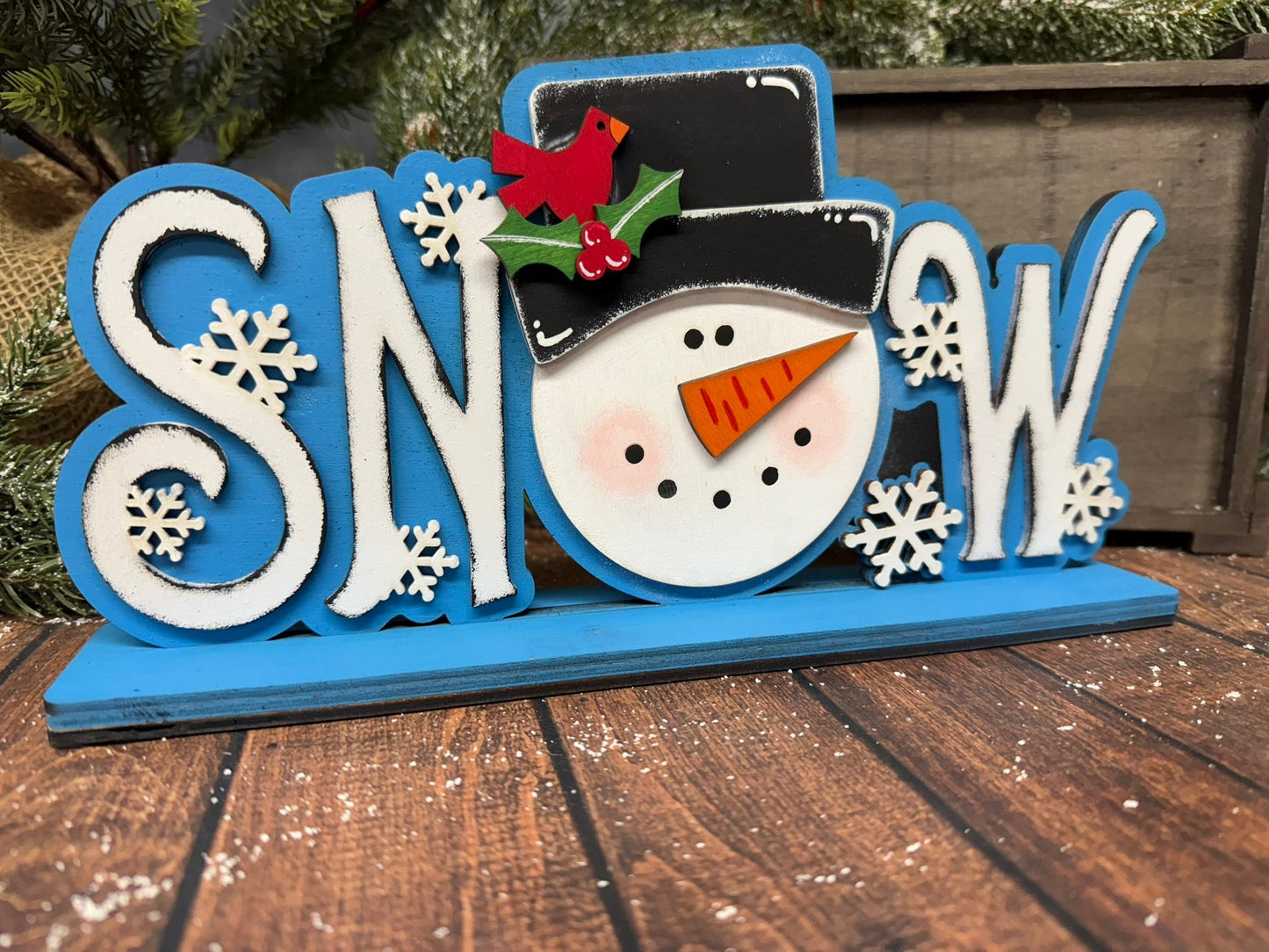 SNOW Word Blocks - Nifty Decor & More