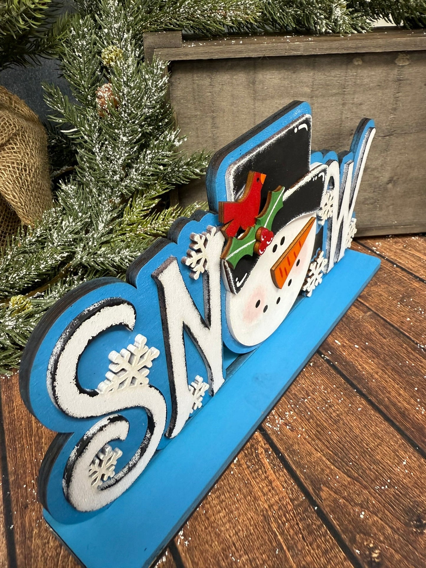 SNOW Word Blocks - Nifty Decor & More