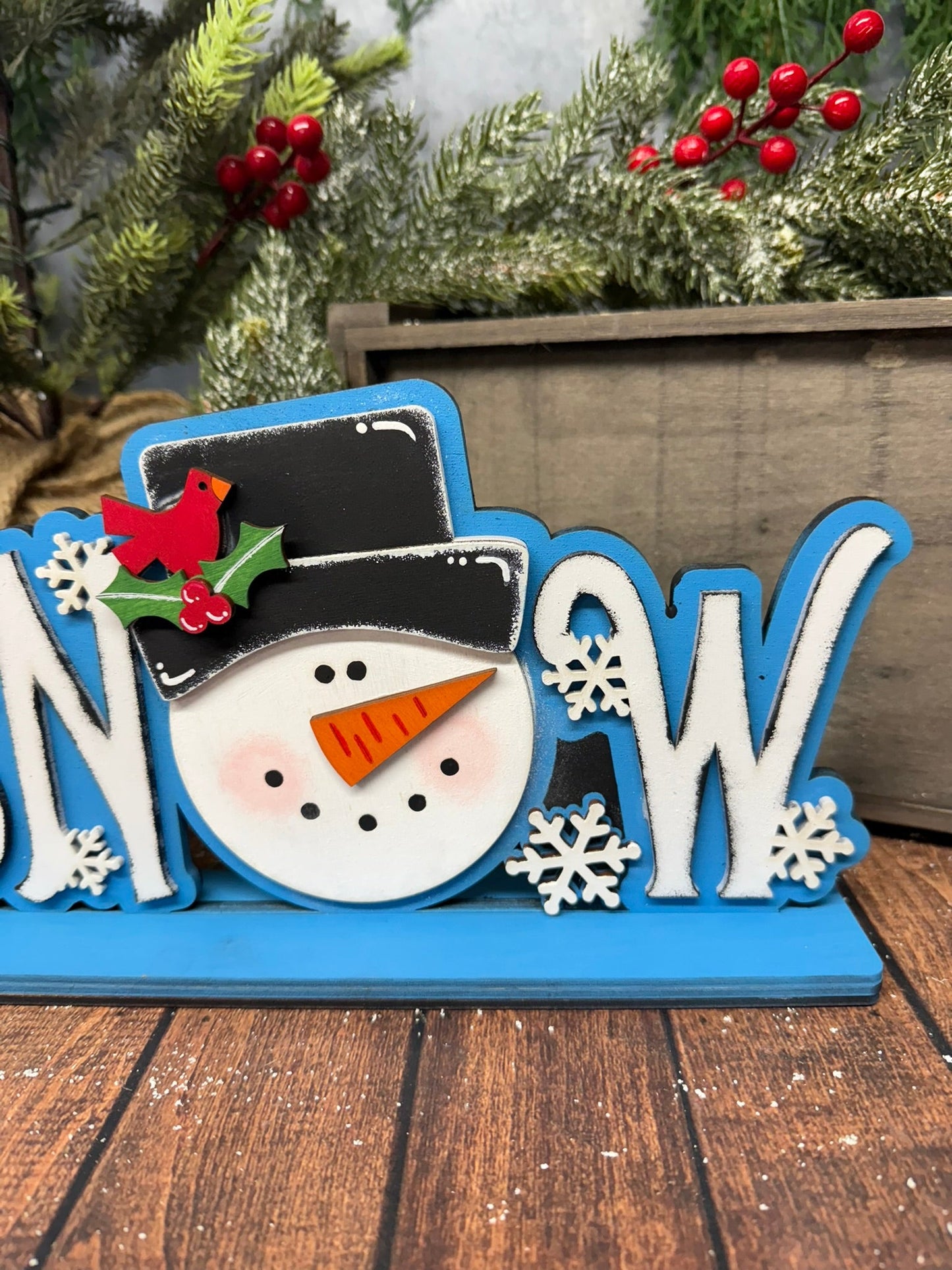 SNOW Word Blocks - Nifty Decor & More