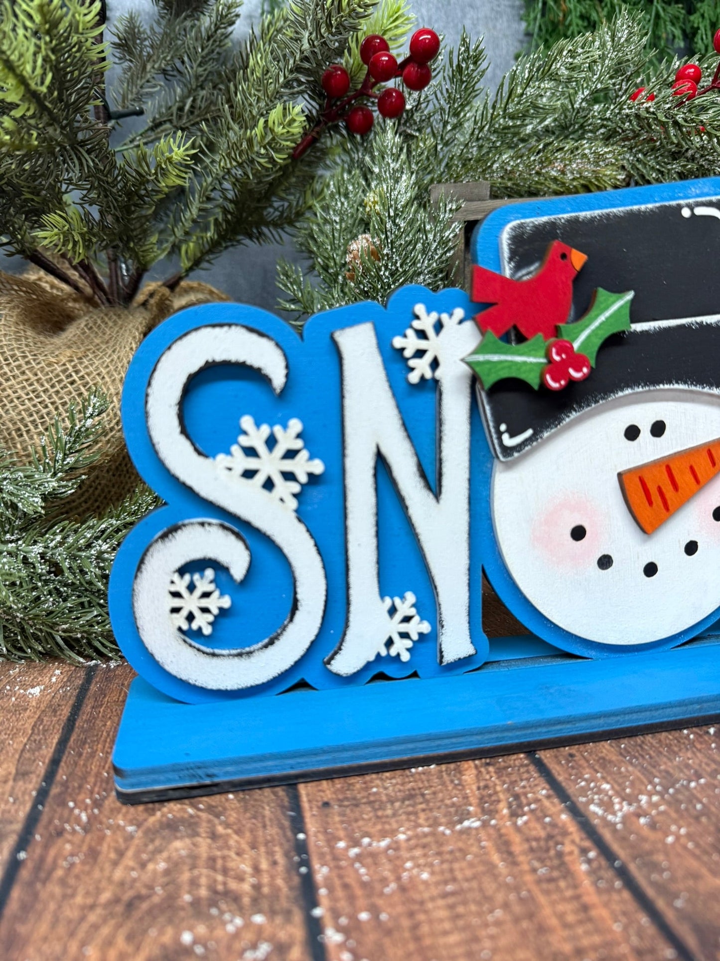 SNOW Word Blocks - Nifty Decor & More