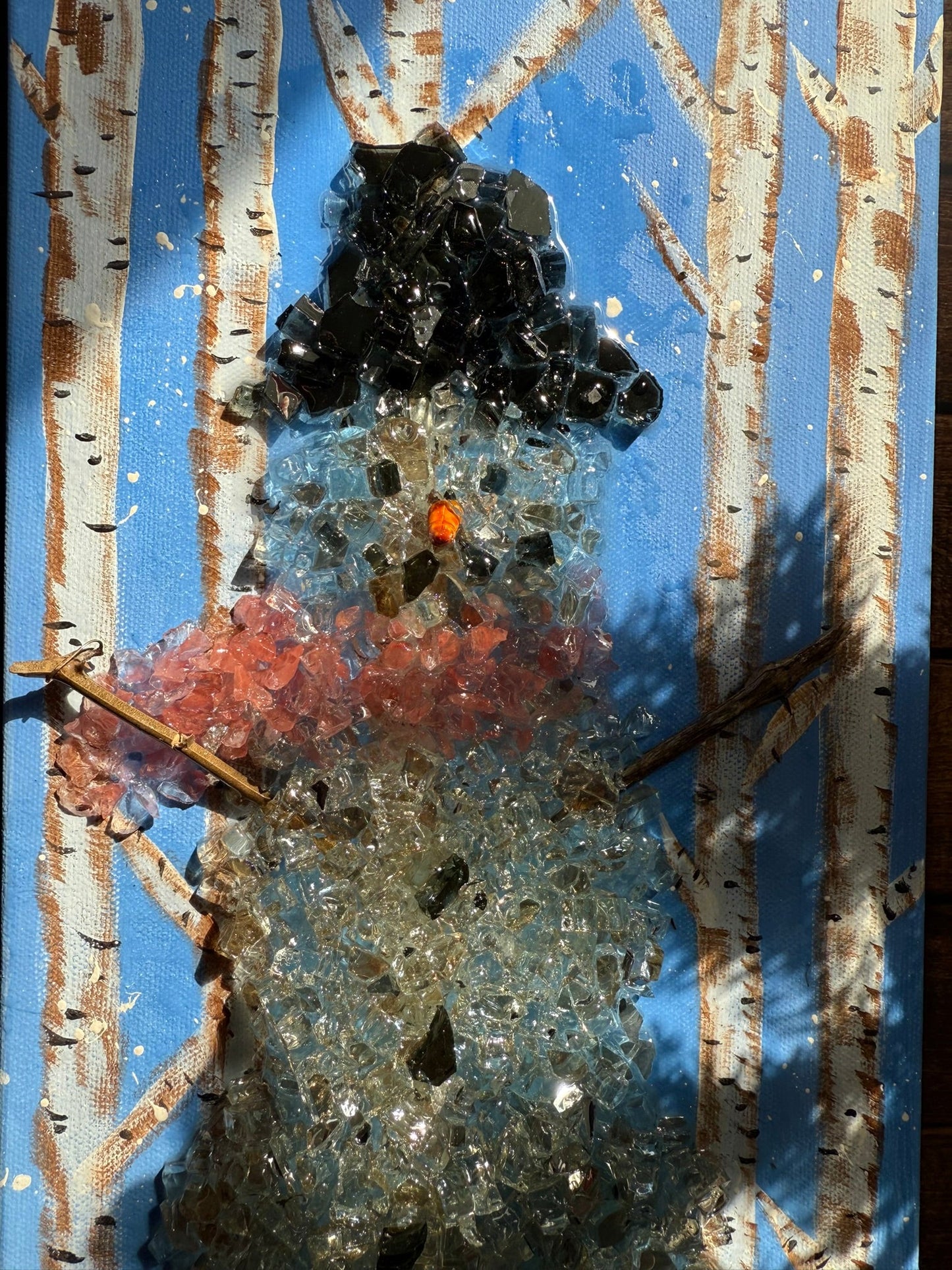 Snowman Winter Scene Resin Frame - Nifty Decor & More