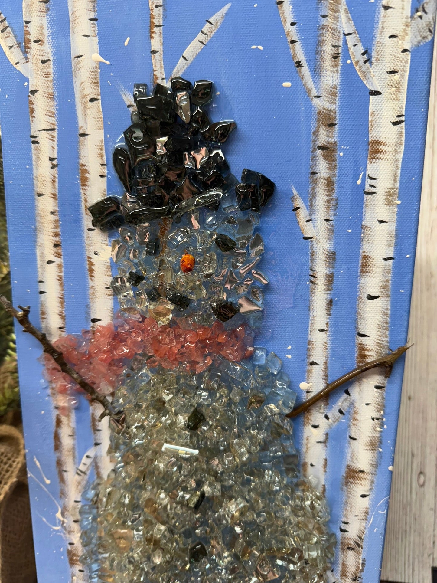 Snowman Winter Scene Resin Frame - Nifty Decor & More