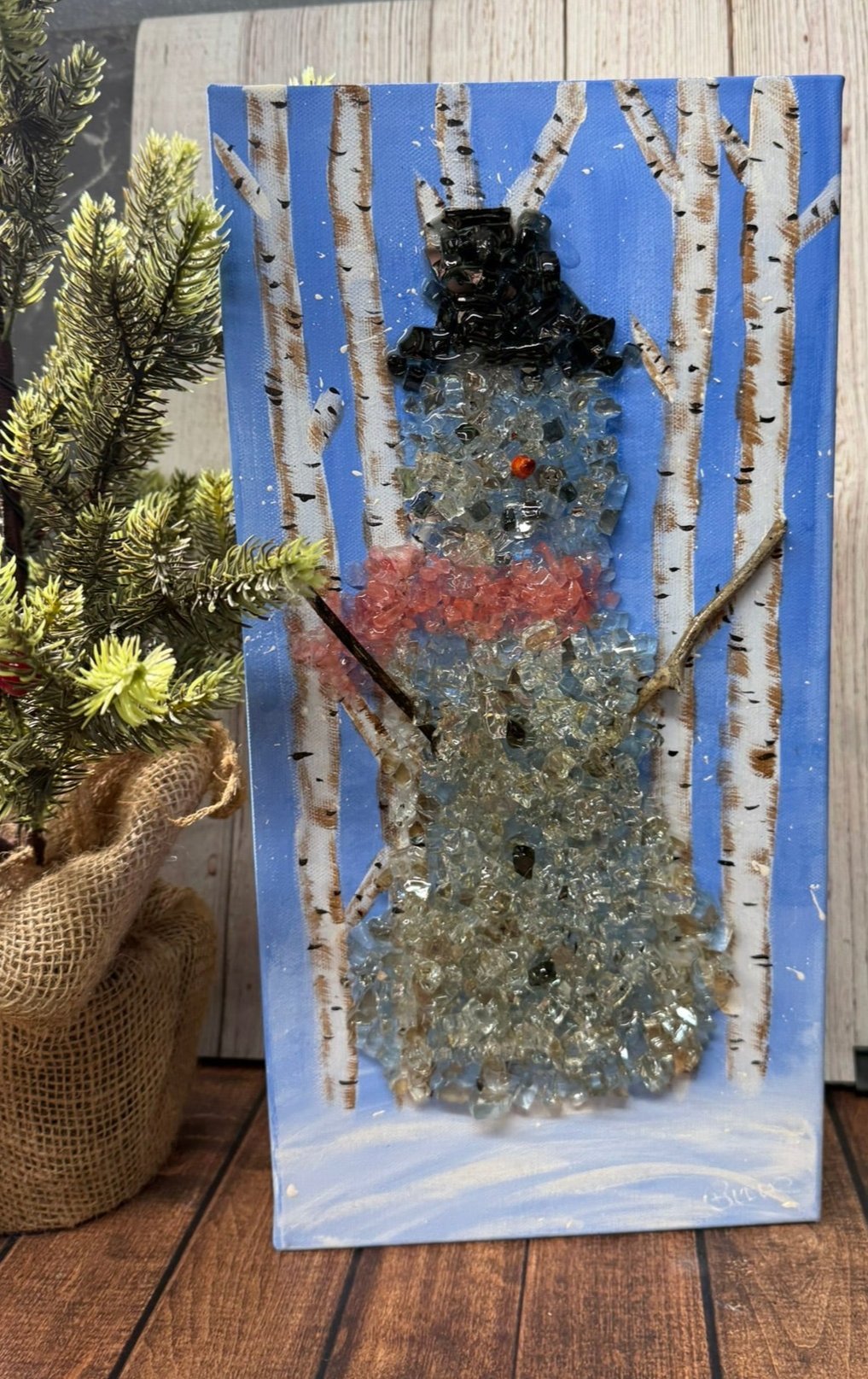 Snowman Winter Scene Resin Frame - Nifty Decor & More